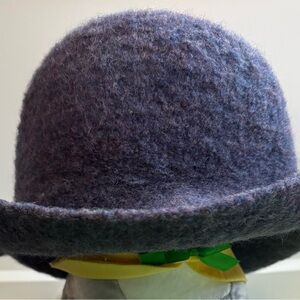 Cozy Blue-Purple Felt Hat